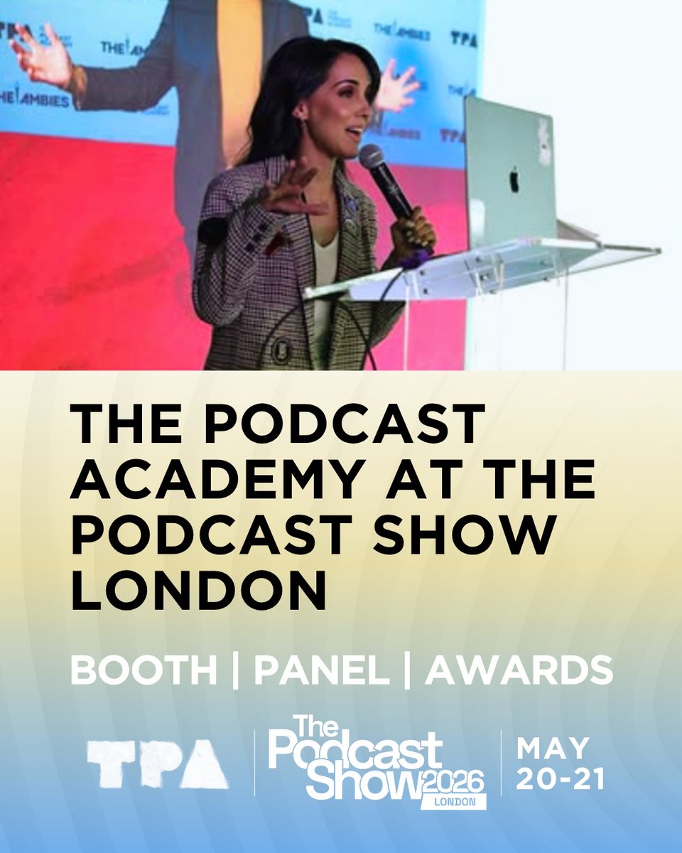 podcastacademy's tweet photo. We’re heading to London 🇬🇧

Join The Podcast Academy at The Podcast Show London for two days of connection, conversation, and celebration.

Plus—TPA members, we have three free passes available 🎟️
Email info@thepodcastacademy.com for details. https://t.co/ND3Ch7MIe8
