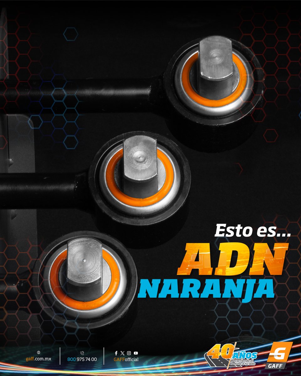 GAFFofficial's tweet photo. El polímero #GAFF ha sido desarrollado con una formulación especializada, de Alta Ingeniería que le permite a los bujes y soportes un mayor rendimiento.

#Bujes #Soportes #Refacciones #Repuestos #ADNnaranja https://t.co/xT01ke015S