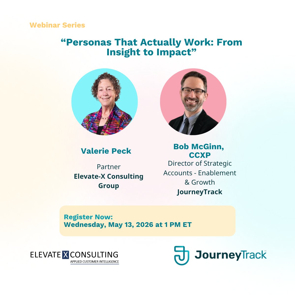 JourneytrackCJM's tweet image. What if your #personas actually helped drive decisions?

In this webinar, you’ll learn how to:
• Connect segmentation, personas, and journey data
• Apply them across the lifecycle

You’ll walk away with practical takeaways.
📅 May 13, 2026, at 1 PM ET
bit.ly/4w0xDVu