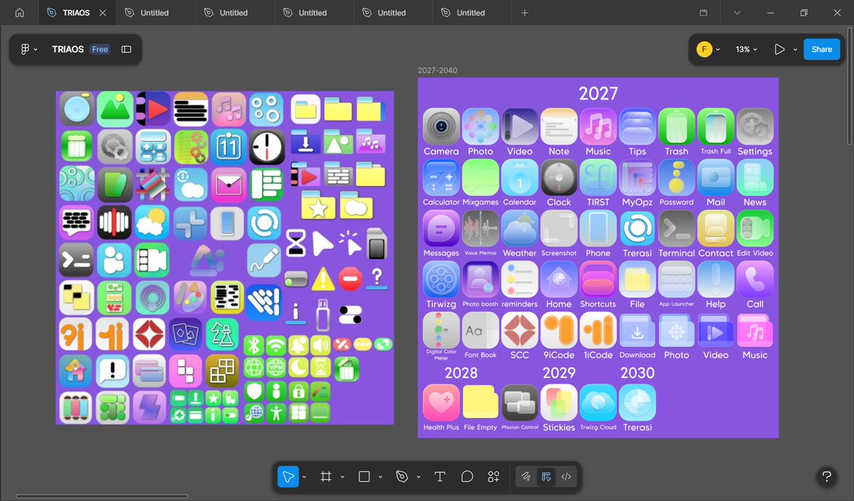 Awer_35's tweet image. Neumorphism app icon design 2024-2026 vs Flow blur app icon design 2027-now

#design #app #appicon #icon #appicondesign #figma