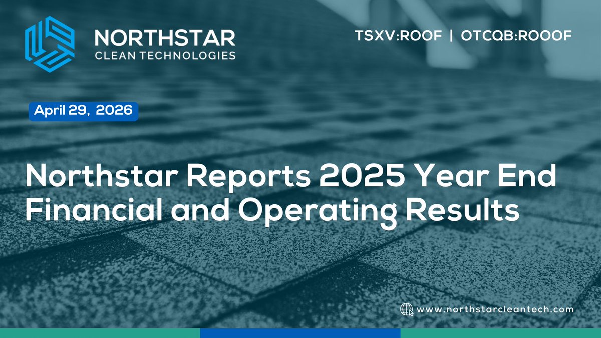 Northstar Clean Technologies tweet media