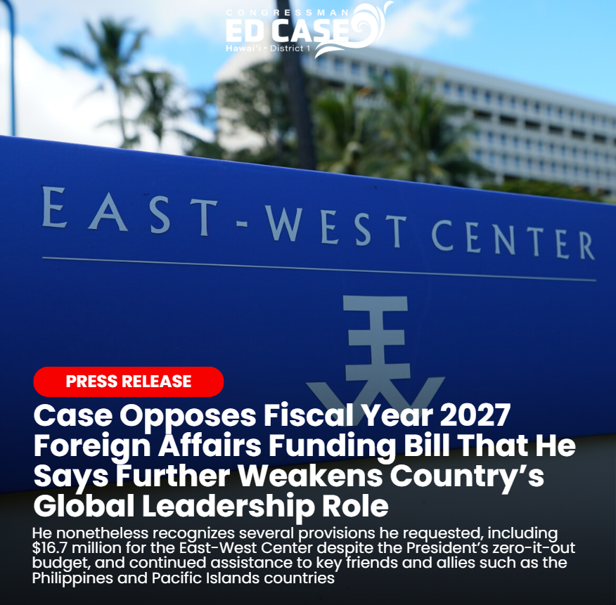 Rep. Ed Case tweet media