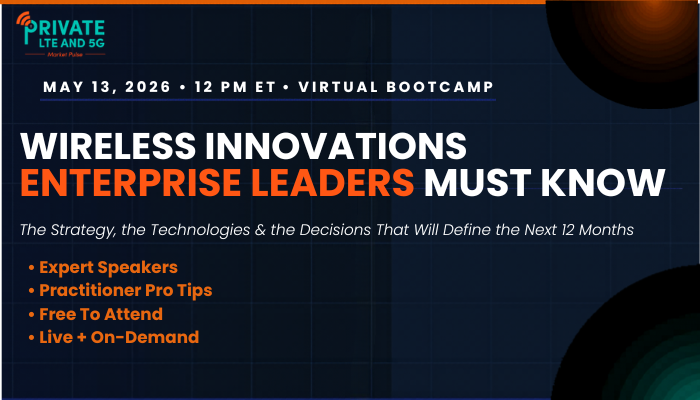 privateLTEand5G's tweet image. Wireless decisions can't wait for outdated briefings.

1 hour. Vendor-neutral. What's actually ready, what the economics look like, and where AI is changing the game.

May 13, 2026 - Register free: privatelteand5g.com/virtual-bootca…

#EnterpriseWireless #Bootcamp