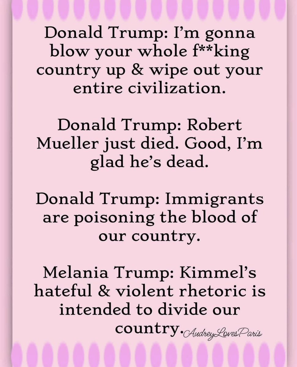 Donny and Melania are the most disgusting, disgraceful, despicable people and an embarrassment to our country. 😡