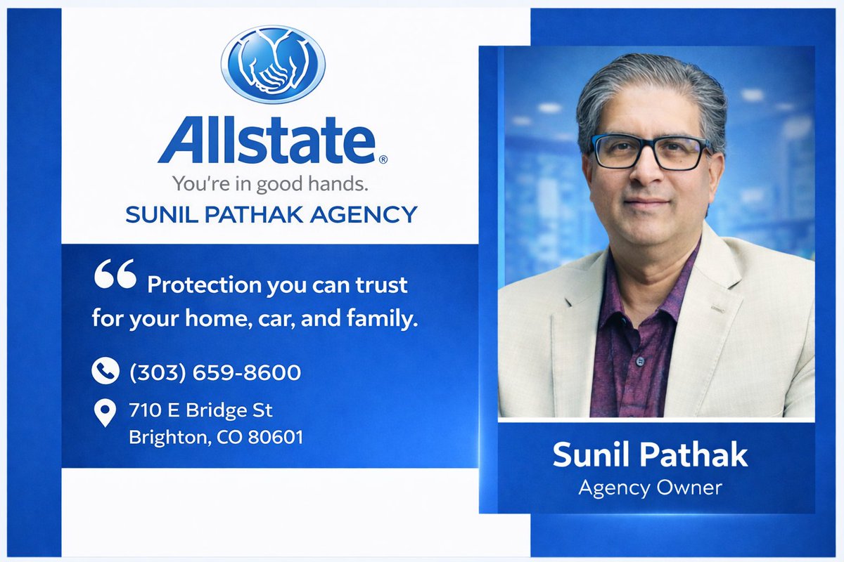 PathakAgency's tweet image. Insurance is more than just a policy-it’s a promise.

At the Sunil Pathak Agency, we take pride in being your local partner for protection you can trust. Whether it’s your home, car, or family, we’re here to help you secure what matters most. 

#SunilPathakAgency #Allstate