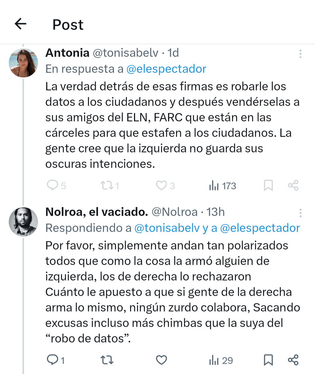 Nolroa, el vaciado. tweet media
