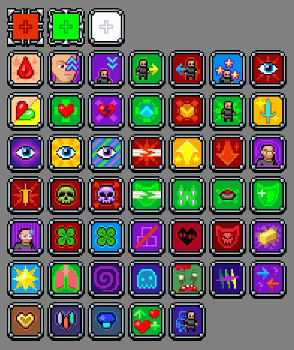 Max16540's tweet photo. I made icons for effects (with frames).
(why almost noone is posting effects)
#pixelart https://t.co/50FjvqJJLu