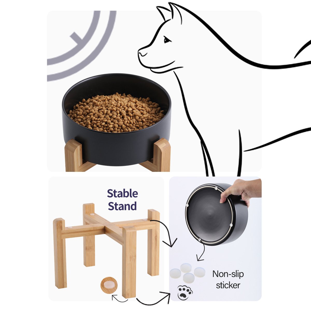 Jiangmia4's tweet photo. Large dog bowl.Heavy weighted not easy to move around. Easy to clean, microwaveable and dishwasher safe. https://t.co/GMBpLLJItF https://t.co/7Xo4QMmkXi
