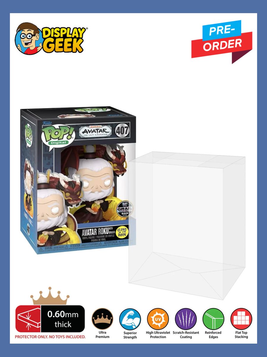 DisplayGeek's tweet image. We have doubled our order and sped up production - these went fast! Pre-Order our best-selling Pop Premium Protectors now 🤩 0.60mm Thick, UV Resistant, and ready to protect your collection! 💪 ETA Late-May 📦

#DisplayGeek #Funko #FunkoPops #PopPremium #PopProtector