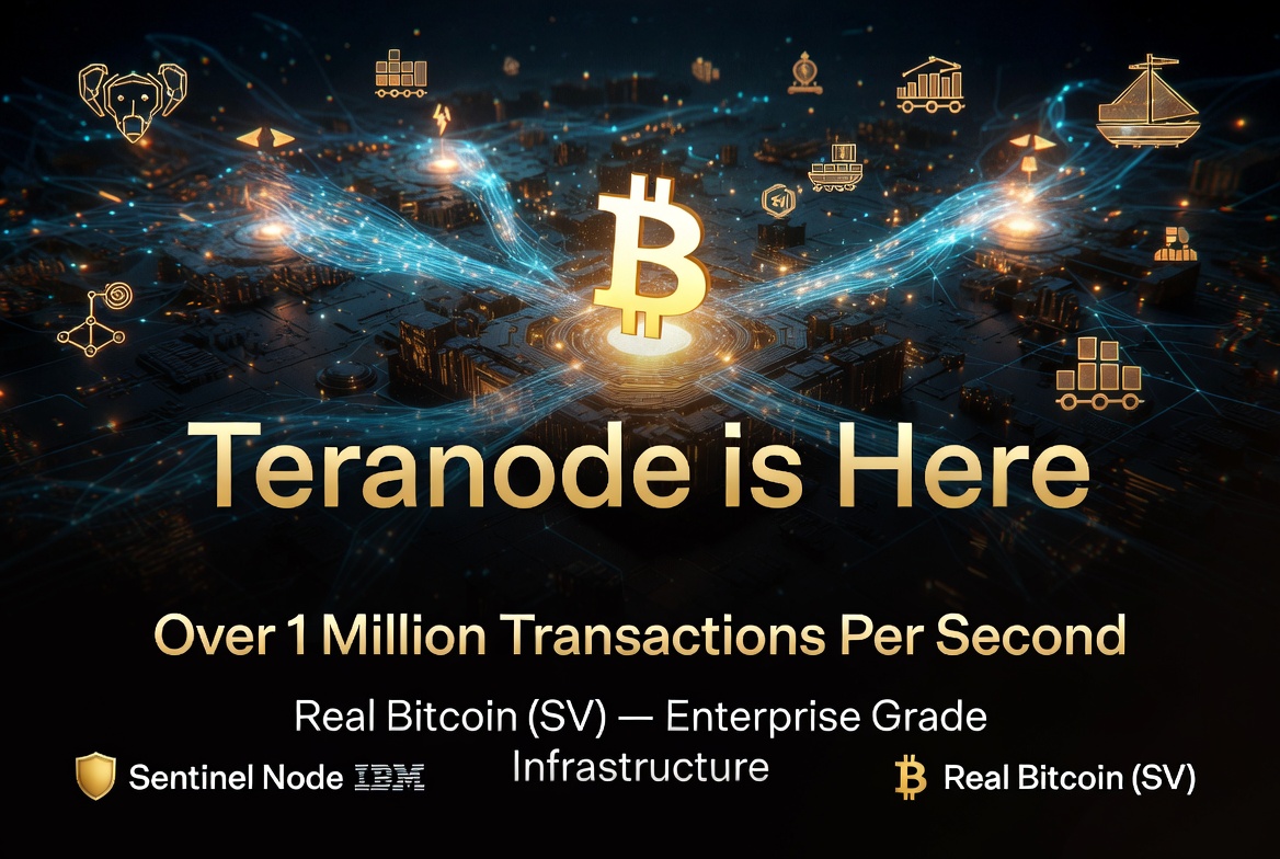 While many are still debating narratives, Real Bitcoin (SV) continues to build real infrastructure for the IA era🚀
With Teranode advancing, Real Bitcoin (SV) is now capable of over 1 million transactions per second — delivering true enterprise-grade scalability while maintaining