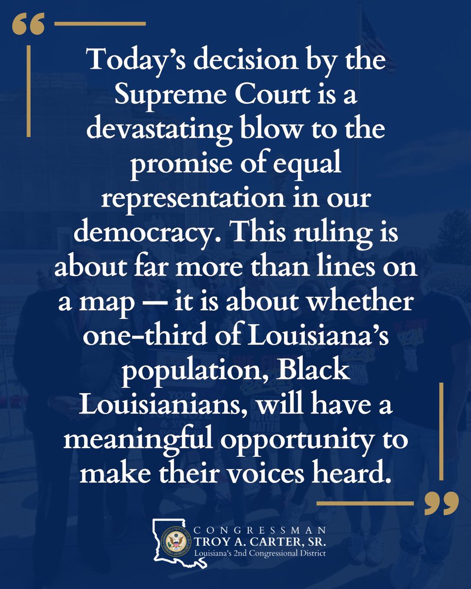 Congressman Troy A. Carter tweet media