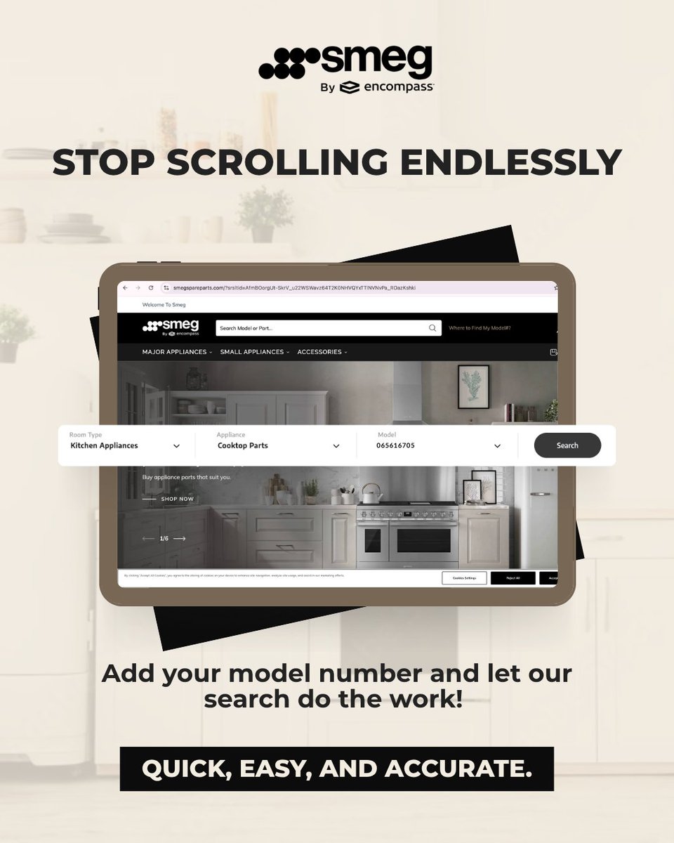 smegparts's tweet image. Scan the model number. Get the exact part. Fix it right the first time. 🔧

[ Smeg appliance repair, model number lookup, genuine parts, spare parts, home appliances, appliance maintenance, replacement parts]

#ApplianceRepair #SmegParts #GenuineParts #DIYFix #HomeMaintenance