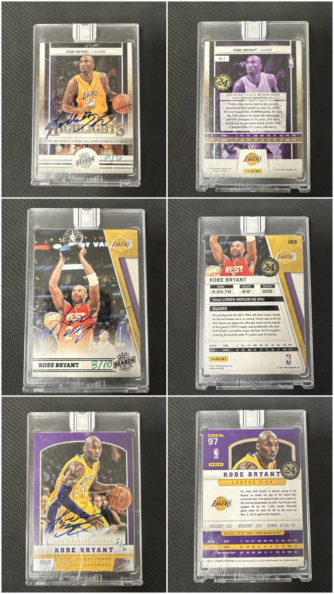 35auburn's tweet photo. Same @ebay account has another batch of fake @PaniniAmerica Kobe Bryant items, along with two more of those 2018 "1/1's", this time from the other Collectors brands. @PSAcard flagged the previous listing, will @beckettcollect and @sgcgrading do the same?
https://t.co/6C2B8DjJCH https://t.co/o2KIoW4nPB