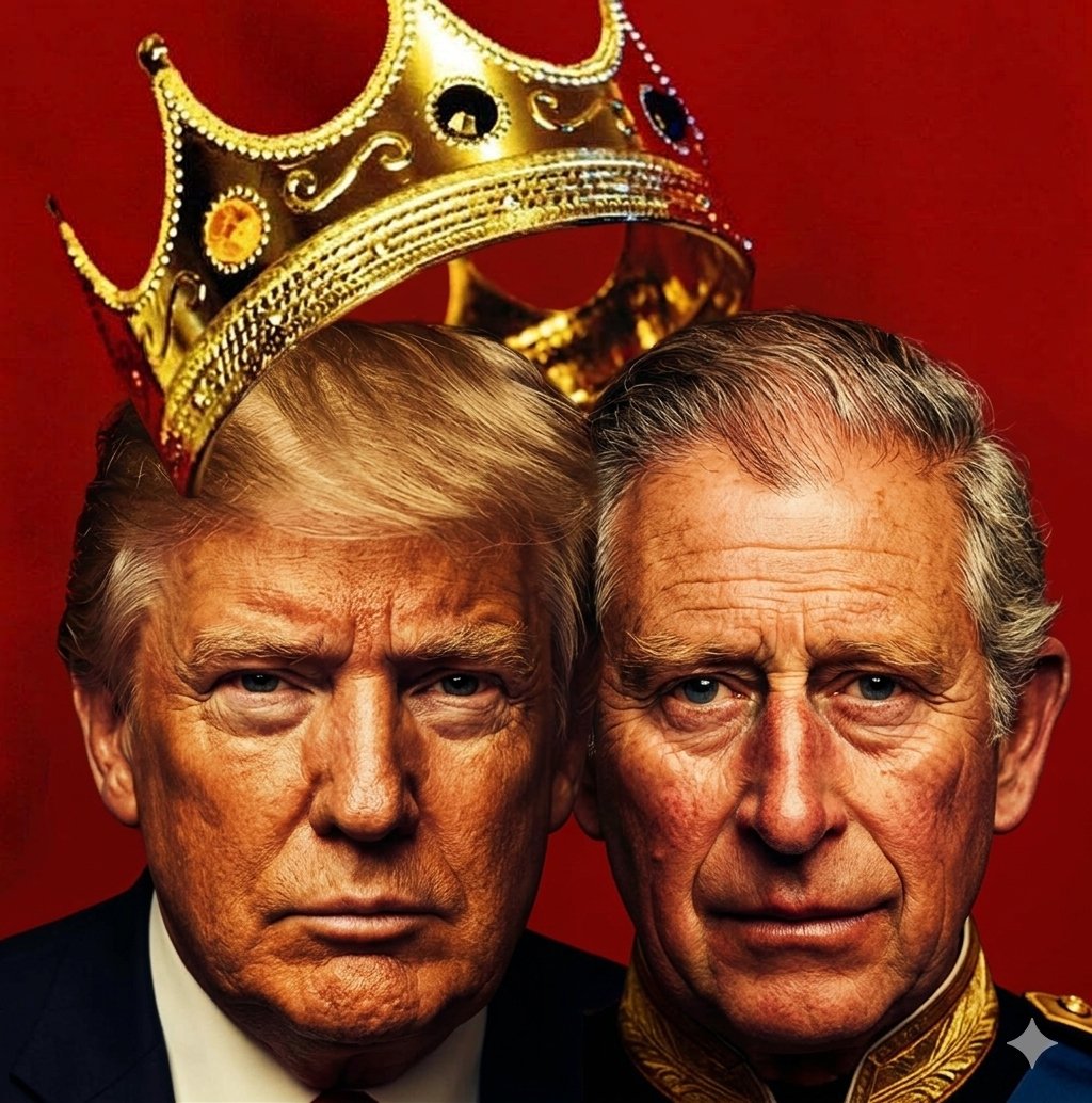 MMillerReport's tweet photo. 🤣🤣🤣 #NoKings #Trump #KingCharles #Politics #BiggieSmalls #Crown https://t.co/IPicL5l7xW