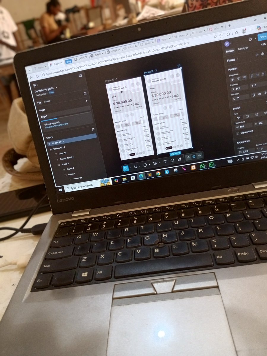 PeterInufin_DEV's tweet image. Full design coming soon 🚀
Showing up, even when you don’t feel like it — that’s the real work.

Started a new fintech project. Just finished the home screen.

What are you working on?

My name is Peter Inufin, I design and build digital products. DM NOW

#ui #uxdesign #fintech