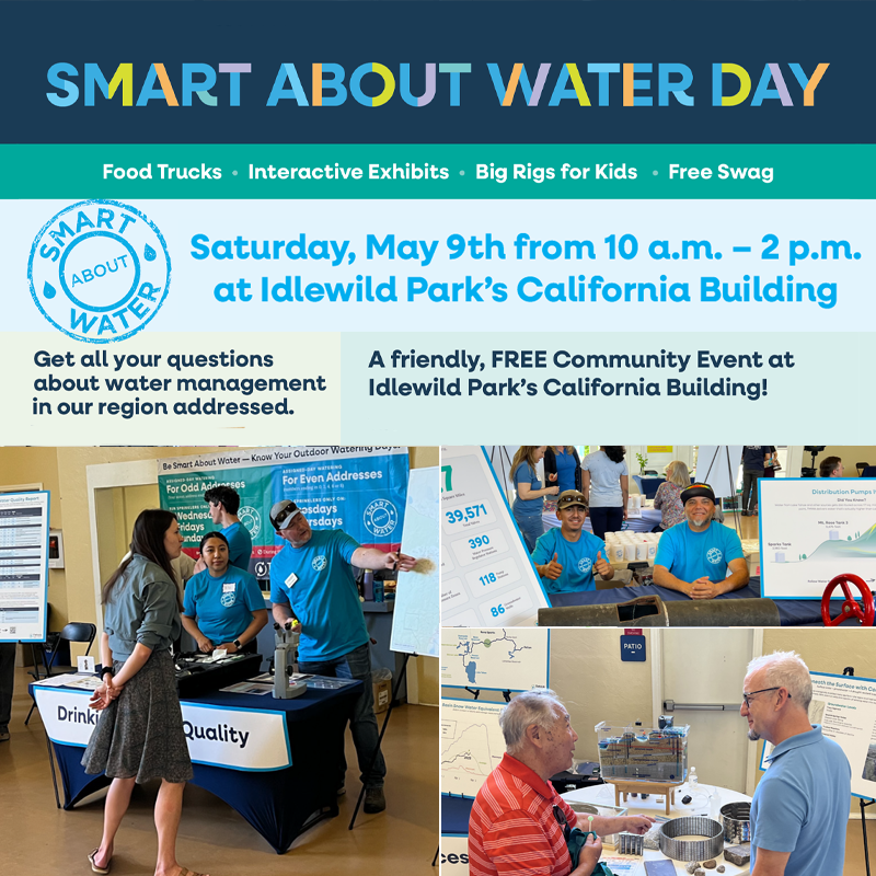 TMWA's tweet photo. Join us May 9 for Smart About Water Day at Idlewild Park.

Free, family-friendly event featuring interactive exhibits, water experts, presentations, and big rigs for kids.

10 a.m.–2 p.m.
Learn more: https://t.co/e8D57emoUJ https://t.co/B0cTwuRFNl