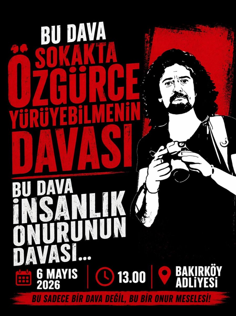 Meryemce_34's tweet photo. Bu dava sadece bir kişinin değil…
Hepimizin davası.

Özgürce yürüyebilmenin,
insanlık onurunun,
halkın vicdanının davası.

KAMERAM HALA KAYITTA...

📍 6 Mayıs – 13.00
📌 Bakırköy Adliyesi

Bugün gelmezsen, yarın çok geç olabilir.

#HakanTosunİçinAdalet https://t.co/XGK5x4EXQ2