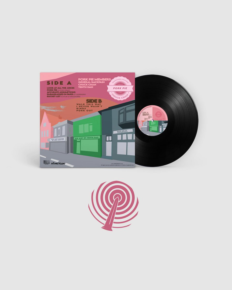 jubei208's tweet image. @charliesdizz @generalbackpain &amp;amp; @tenthdan #ALBUM "PORK PIE" ON #VINYL VIA @DizzleApple!!!

appledizzle.com/products/vinyl…

#UPSTATENY #INGLEWOOD #CALIFORNIA #EMCEES #PRODUCERS #BRIGHTON #UK #APELDOORN #NETHERLANDS