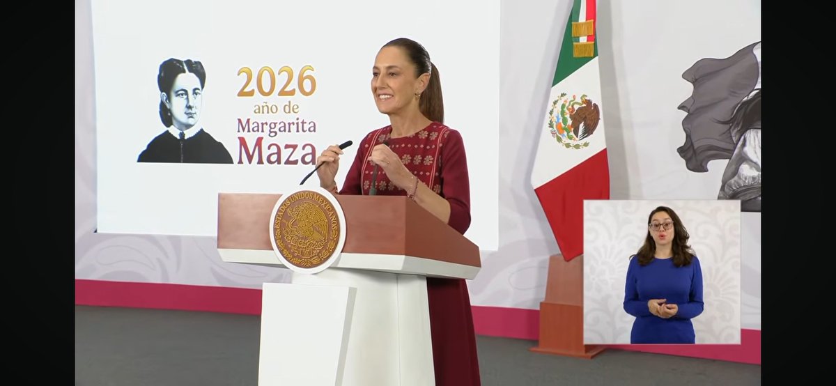 patirojas4T's tweet photo. @Claudiashein @SSPCMexico "No hay nada como levantarse y dar Gracias a Dios"🙏por otro dia Buenos dias Alegria☕️Mi Querida♥️ #PresidentA Dra.CSP😘 con temas tan importantes en nuestra LaMañanera💝389 del #PlanMéxico dando frutos y el pueblo lo sabe que la #4TaT es la esperanza de México Hoy Abril 29 2026 https://t.co/BmQiiEudvM