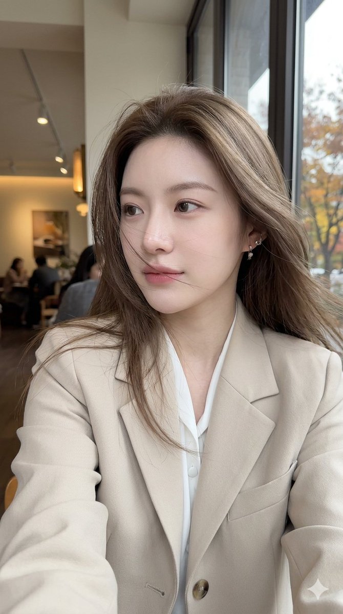 GenDoll_AI_Art's tweet image. 風になびく髪、焦点を合わさない瞳。
他愛ない会話が飛び交うカフェの窓際、私は静かな孤独に浸る。
視線の先にあるのは、見慣れた、でも他人事のような街並み。
誰とも繋がらない、この一瞬の安らぎ。🍂🎧🌙

#portrait #gemini #chatgpt #copilot #aiart #cafe #melancholy #fragility #koreanbeauty