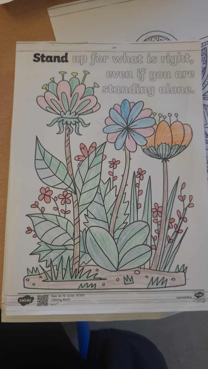 ArklowCBS's tweet image. 1st Year students enjoyed taking part in some mindfulness colouring activities today as part of Positivity Week! 

🎨

#Wellbeing
