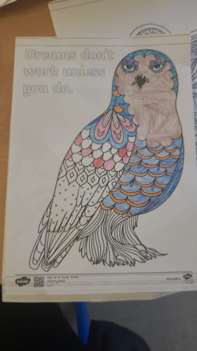 ArklowCBS's tweet image. 1st Year students enjoyed taking part in some mindfulness colouring activities today as part of Positivity Week! 

🎨

#Wellbeing