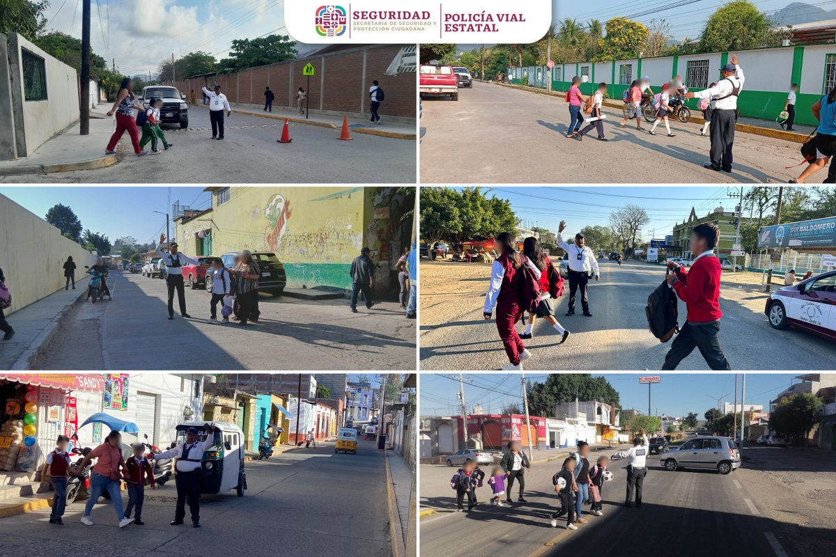 PolVial_GobOax's tweet photo. Comprometidos con la #SeguridadVial de las infancias que acuden a diversas instituciones educativas en el estado, realizamos dispositivos de vialidad al exterior de escuelas. #8Regiones #Oaxaca
👉En zonas escolares reduzca su velocidad. https://t.co/eVf0yfp2cY