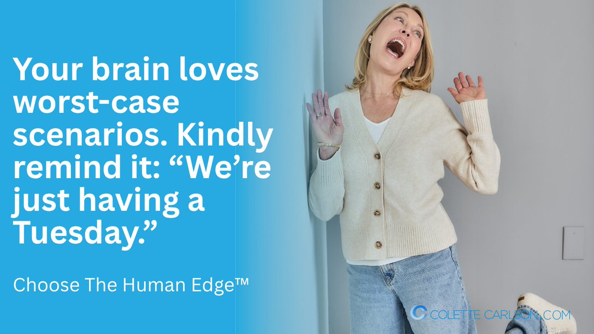 ColetteCarlson's tweet image. Your brain: CATASTROPHIC FAILURE IMMINENT

Reality: Someone rescheduled a meeting.

Kindly remind your brain: we're just having a Tuesday.

 #MindsetMatters #Resilience #Leadership