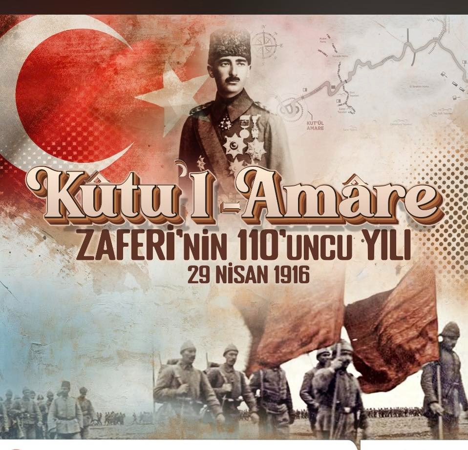 receptemel55's tweet photo. 1/2
Unutulmaya yüz tutmuş bir destan…

Kut'ül Amare Zaferi, I. Dünya Savaşı’nda Osmanlı ordusunun büyük bir direniş ve strateji başarısıdır.

1915’te Bağdat’a ilerlemek isteyen İngiliz kuvvetleri, Halil Kut Paşa komutasındaki Osmanlı ordusu tarafından Kut’ta kuşatıldı. https://t.co/bTOZSaQYSn