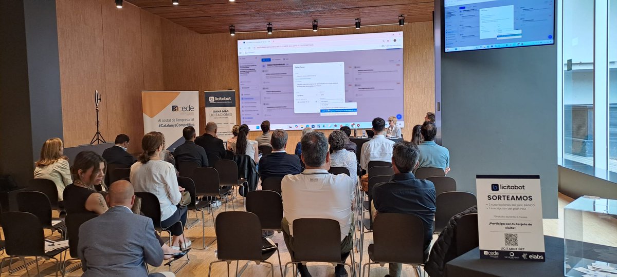 licitabot's tweet photo. Así ha sido la presentación de Licitabot en Barcelona junto a @acedecat. Una jornada para compartir cómo la IA puede ayudar a gestionar licitaciones públicas de forma más ágil y eficiente. ¡Gracias a todos!

#ACEDE #Licitabot #IA #LicitacionesPúblicas #Innovación #Barcelona https://t.co/w8pAduidnu
