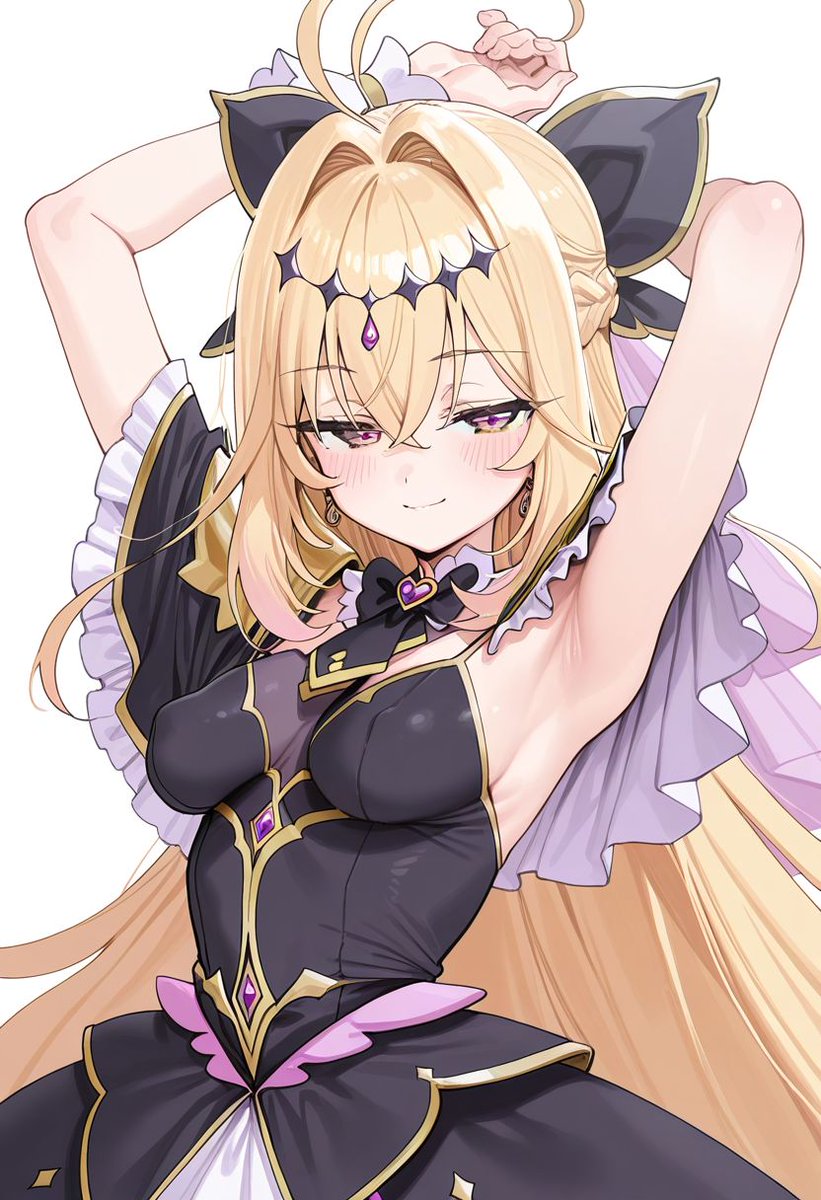 腋を見せてくれるキュアアルカナ・シャドウ
#precure #たんプリ 