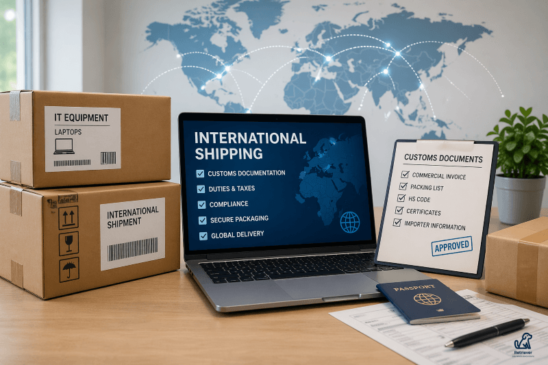 helloretriever1's tweet image. Shipping IT equipment internationally comes with more moving parts than most teams expect 🌍

We put together a quick guide for IT teams shipping laptops across borders.

Read more: bit.ly/4cOVMal

#Retriever #InternationalShipping #LaptopReturns #ITAssetManagement #ITAM