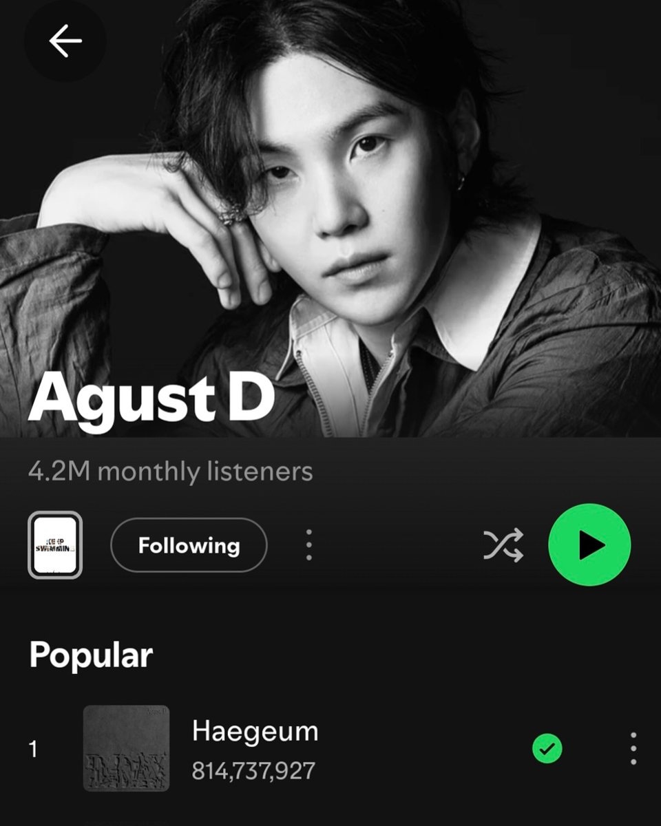 AGUST D CHARTS tweet media
