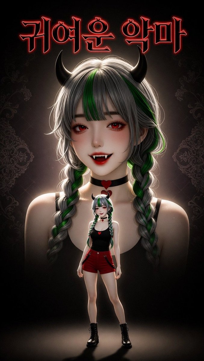 lee_young71's tweet image. 귀여운 악녀 #grok  #grokimagine