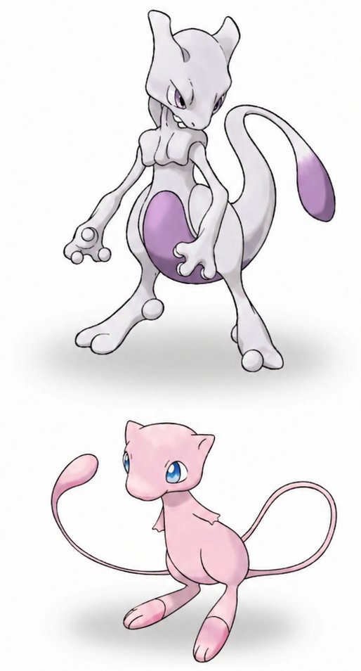 toxicsquall's tweet image. Why not both??? #Mewtwo #Mew