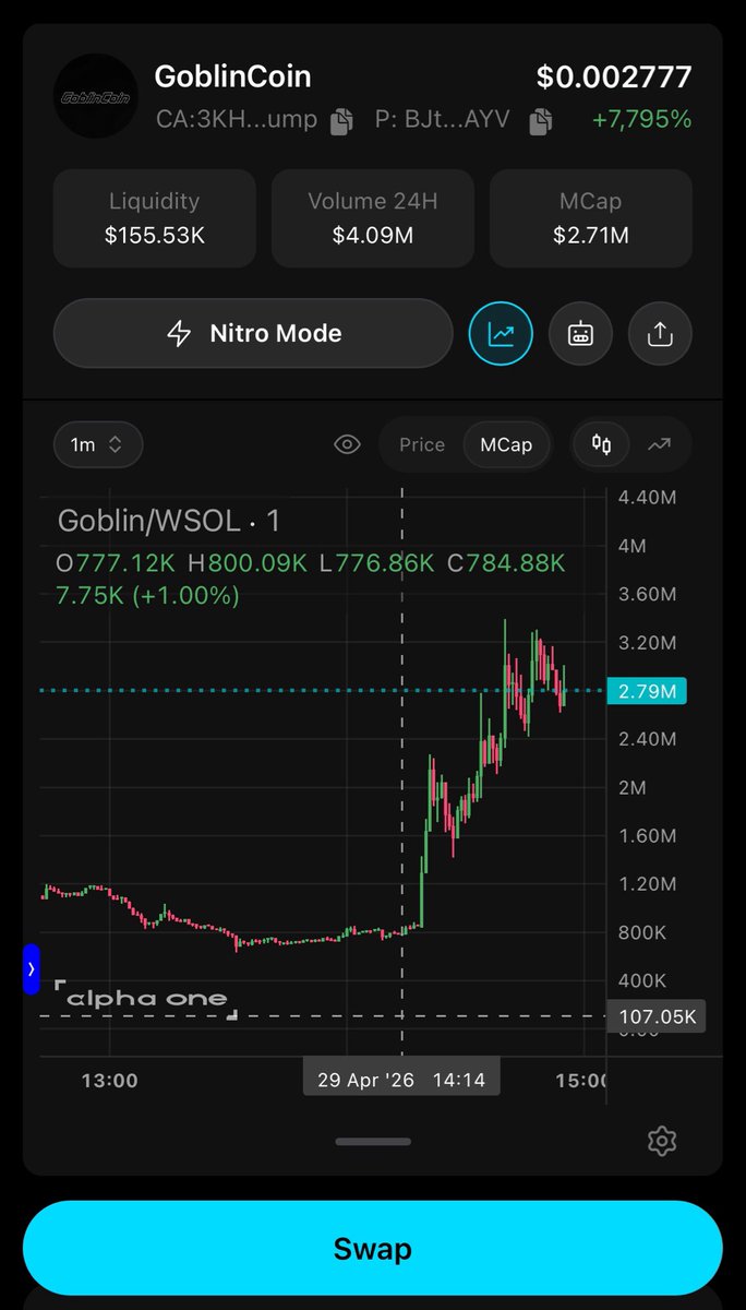 Alpha One tweet media