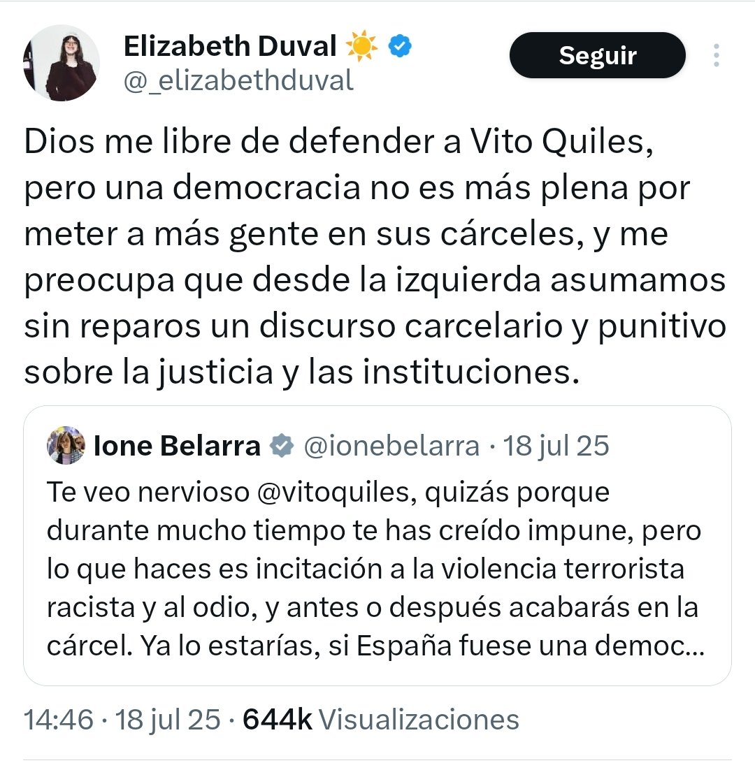 Cada vez que el sunnormal de Vito Quiles la lía, me acuerdo de este tuit de mierda.