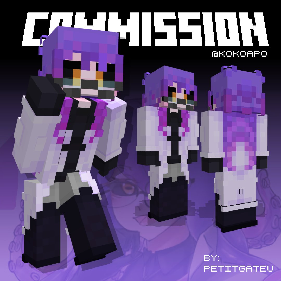 PetitGateu's tweet photo. ⛏️ Minecraft Skin
🔥: @kokoapo
#MinecraftSkin #Blockbench #SkinMinecraft https://t.co/sfG6oo4Bei