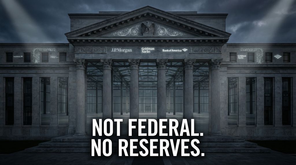 TaxpayerDilemma's tweet photo. The Federal Reserve isn't federal.
It has no reserves.
Banks create money from nothing.
Then charge you interest on it.
You pay rent on your own prosperity.
#FederalReserve #MoneyTruth
Who really controls our money supply?
https://t.co/NrPFJV9Kn9 (Buy book on Amazon) https://t.co/kZihBZ3LCb