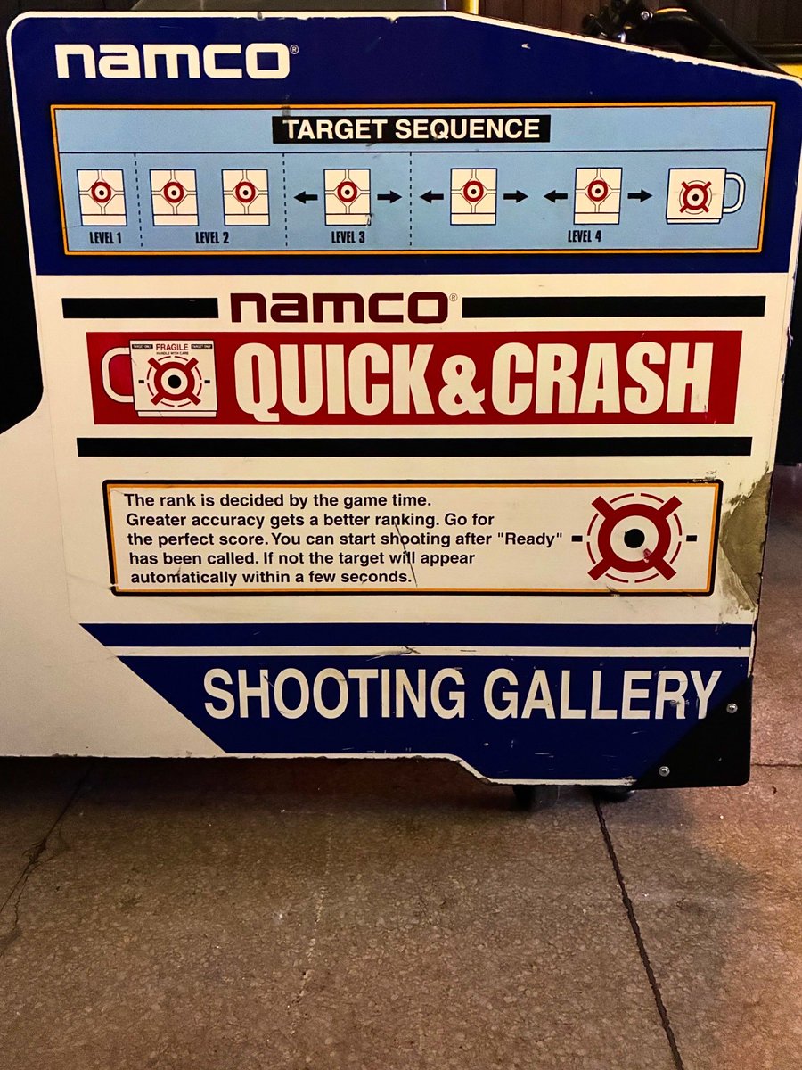 barcade's tweet photo. Attention all Philadelphia gunslingers and quick draw artists - Quick &amp; Crash has returned to Center City! #Barcade #philly #QuickandCrash #arcade #Namco https://t.co/sSqHYqFROS
