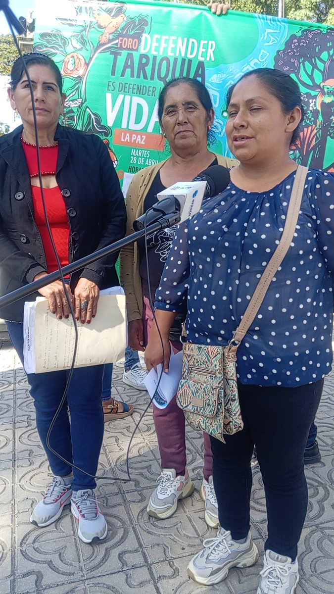 cedib_com's tweet photo. HOY arribaron defensoras y defensores #Tariquía a Cochabamba.
Sus voces y testimonios de lucha serán escuchados en el Foro "Defender Tariquía es defender la vida" a realizarse este 29 abril | Hrs. 18:00
📌Aula Magna, Facultad de Ciencias Políticas y Jurídicas UMSS
¡Les esperamos! https://t.co/5iFwG1B7yF