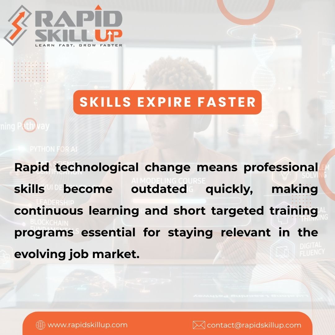 rapidskillup's tweet image. Professional skills are becoming outdated faster than ever. Companies now focus on continuous learning, and short, targeted courses are replacing long programs. The future of work rewards those who learn quickly, not just what you already know.

#FutureOfWork #CareerDevelopment