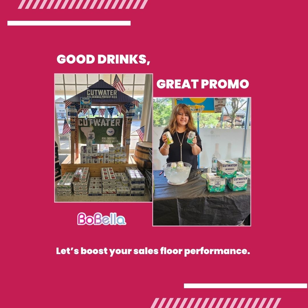 BoBellaPromos's tweet image. BoBella’s Brand Ambassadors don’t just offer samples, they spark conversations, share your story, and create moments that make customers say “I’ll take it!” 🥃😄

#BoBellaPromotions #BrandAmbassadors #SamplingThatSells #LiquorPromotions #TastingEvents #PromoTeam