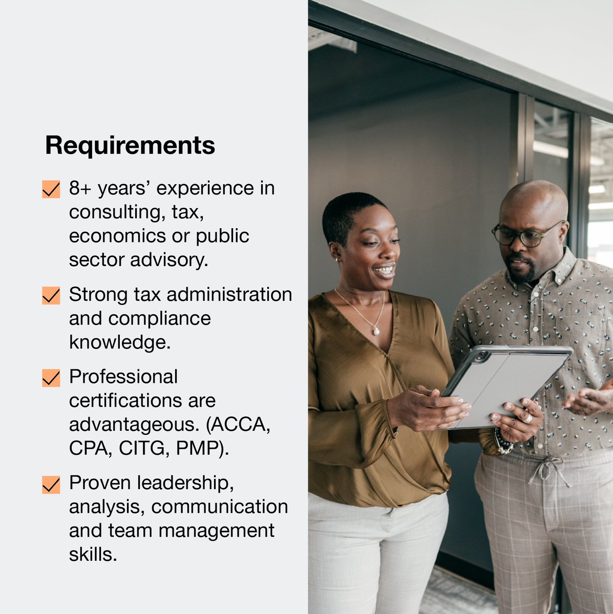 PwCGhana's tweet image. We are hiring!
Our Public Sector Tax Consulting manager will liaise with the public sector, guide teams, mentor future leaders, and ensure meaningful impact for public sector clients. 
Deadline is tomorrow, 30 April 2026: ow.ly/rwPw50YzHIP

#Recruitment #GrowHereGoFurther