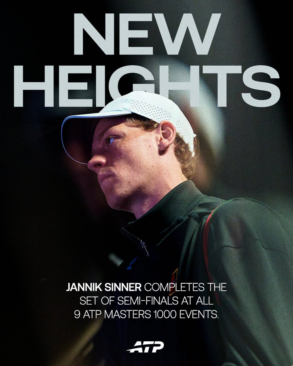Milestone 🆙 for <a href="/janniksin/">Jannik Sinner</a> 🎭

<a href="/MutuaMadridOpen/">#MMOPEN</a> | #MMOPEN