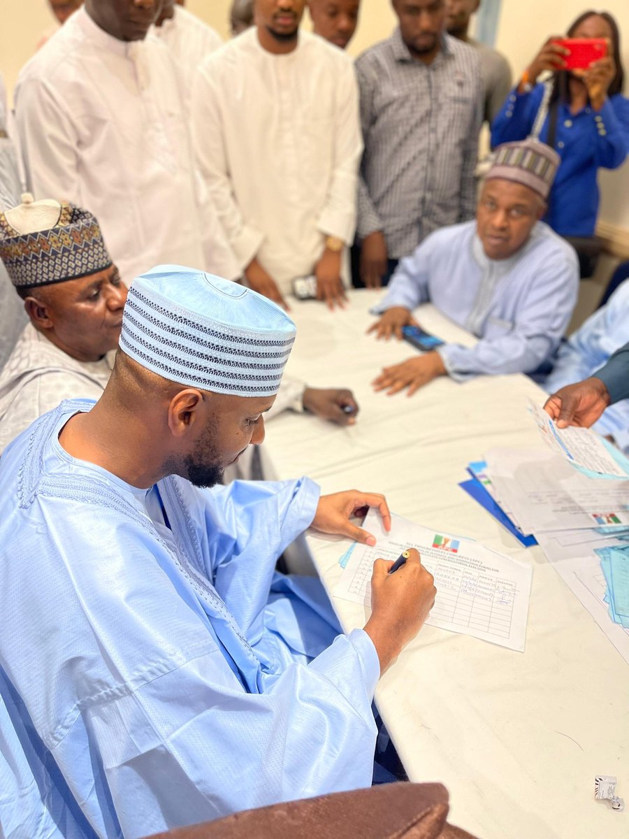 OfficialABHaske's tweet photo. On Tuesday, I formally advanced my ambition by obtaining the nomination form to contest for the Governorship of Adamawa State under the APC platform.

This represents more than a personal milestone—it is a collective movement inspired by purpose, strengthened by the people, and guided by a clear vision for sustainable progress.

I sincerely appreciate the steadfast support and confidence of our party leadership and members across the state. Your trust remains the foundation of this journey.

The task before us is clear: to provide disciplined, forward-looking, and people-centered leadership. With tested experience, firm commitment, and the A.D.A.M.A.W.A FIRST Agenda, we are prepared to move Adamawa State to the next level.

Jihar Adamawa—Haske is OK!

#Haske2027
#HaskeIsOk
#ADAMAWAFIRST

1/3