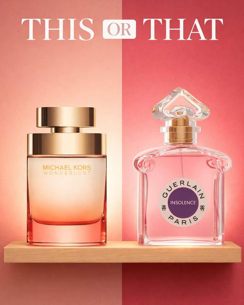 FragranceX's tweet image. The eternal struggle 🌸 #MichaelKors Wonderlust for the mum who still books trips on a whim. #Guerlain Insolence for the mum who shows up fashionably late and smells like she meant to! 

Both make the perfect #MothersDay gift - and both are waiting at FragranceX.com