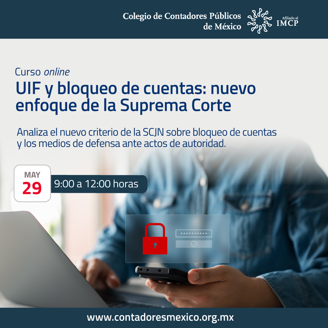 colegiocpmexico's tweet photo. #Analiza el nuevo criterio de la #SCJN sobre #BloqueoDeCuentas y los medios de defensa ante actos de autoridad. #Adquiere los conocimientos técnicos y procesales. #Examina el nuevo marco legal que faculta a las autoridades nacionales para ordenar bloqueos sin resolución judicial previa.
Suscríbete aquí: 👉https://t.co/z5ohA20HM7