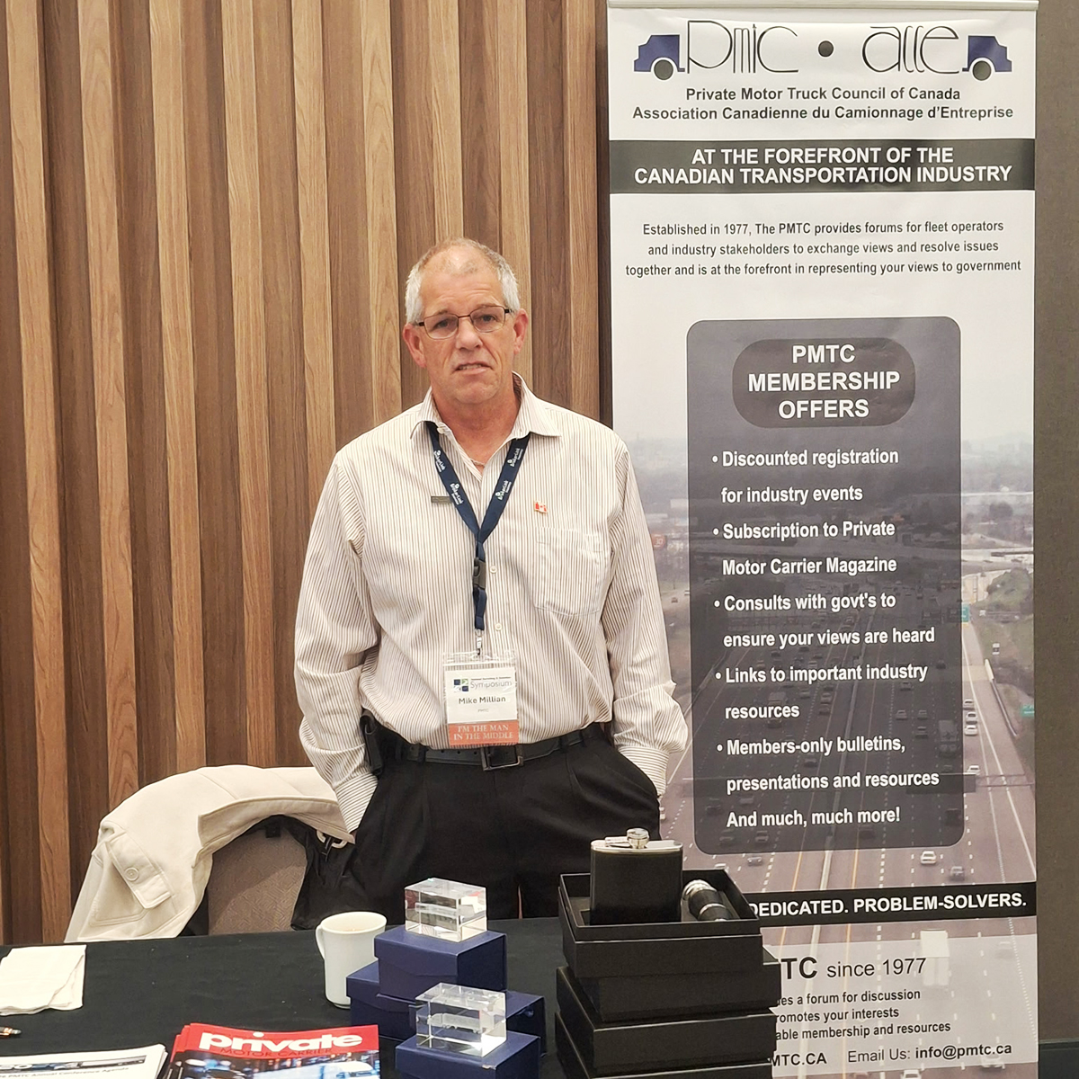 privatefleets's tweet photo. Today is @Transrepcanada's Recruiting &amp; Retention Seminar &amp; it's an honour to be here as a #sponsor &amp; #supporter. We're surrounded by #allies &amp; #mentors, including YLG members who mentor @MohawkCollege students. Pop by our booth &amp; say hi to PMTC President @mikecm77 &amp; Annette! https://t.co/jkeC4jfugm