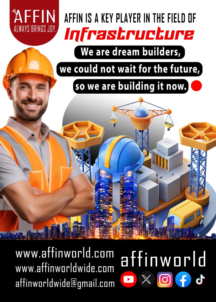 affinpartner's tweet photo. Driving development across communities with reliable and sustainable infrastructure solutions.
#AffinInfrastructure #NigeriaDevelopment #BuildNigeria #CommunityGrowth #InfrastructureMatters https://t.co/B8vJgZlaRh